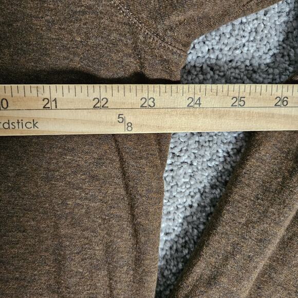 Polo Ralph Lauren Sweatshirt Mens Large Heather Brown 1/4 Zip Preppy Soft - Picture 7 of 11